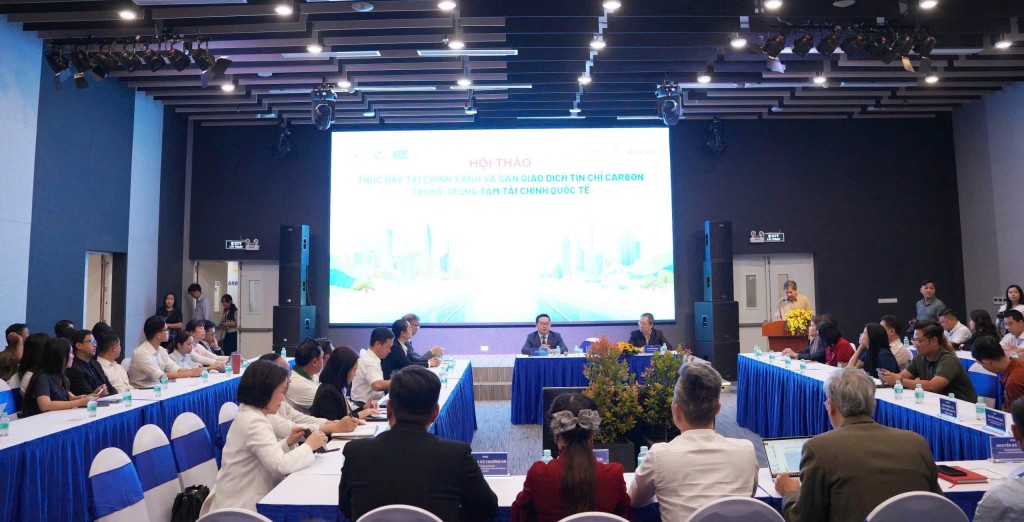 Hội thảo là diễn đàn quan trọng nhằm thúc đẩy dòng vốn xanh và phát triển thị trường carbon tại Việt Nam
