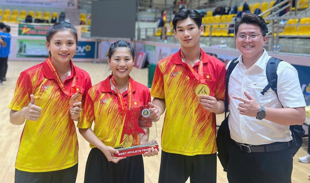 Kết thúc SEA Games 33, các vận động viên thể thao An Giang đoạt một huy chương vàng, năm huy chương bạc và tám huy chương đồng, đóng góp vào thành tích hạng ba toàn đoàn của thể thao Việt Nam (ảnh: Cổng TTĐT tỉnh An Giang)