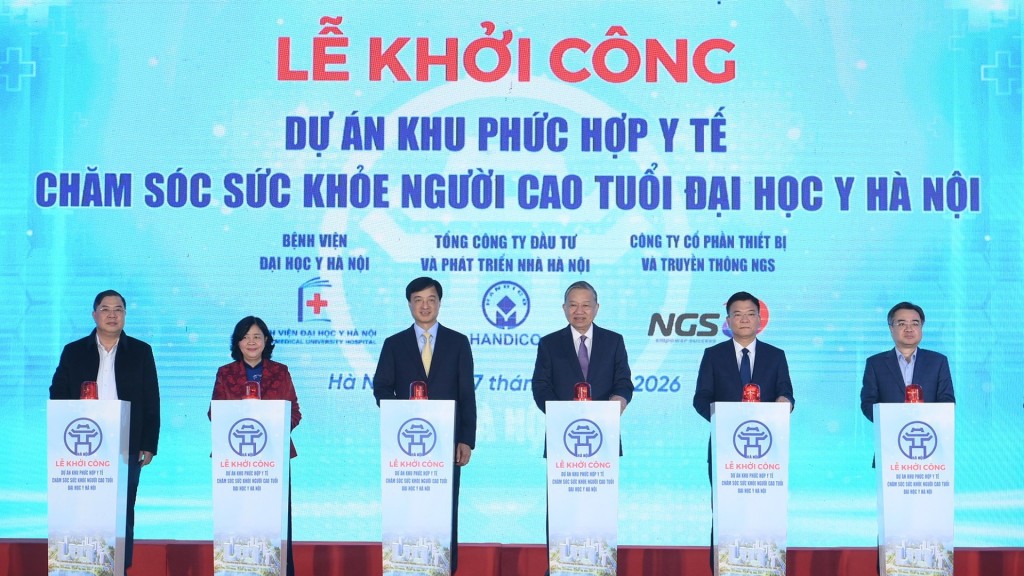 Tổng Bí thư Tô Lâm dự khởi công Dự án Khu phức hợp Y tế - Chăm sóc sức khỏe người cao tuổi