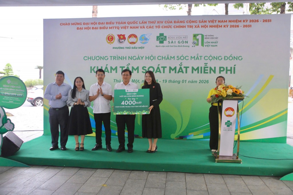 Thủ Dầu Một tổ chức ngày hội chăm sóc mắt cộng đồng miễn phí