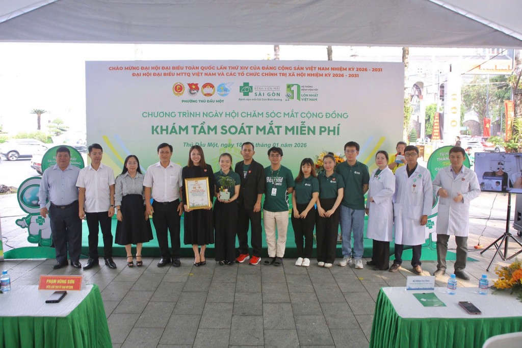 Thủ Dầu Một tổ chức ngày hội chăm sóc mắt cộng đồng miễn phí