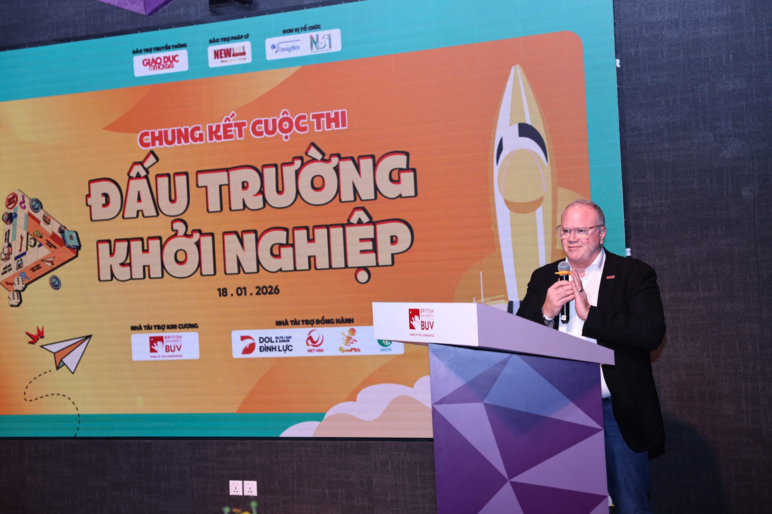 Đại diện trường Đại học Anh quốc Việt Nam . (Ảnh: Thanh Tùng)