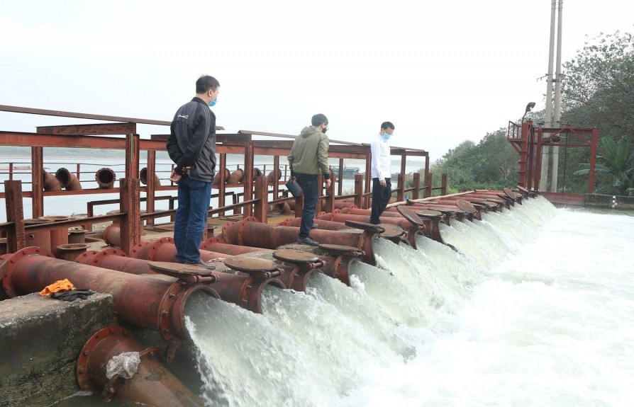 Hà Nội vận hành tối đa trạm bơm, đẩy nhanh tiến độ lấy nước vụ xuân