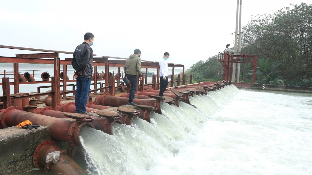 Hà Nội vận hành tối đa trạm bơm, đẩy nhanh tiến độ lấy nước vụ xuân