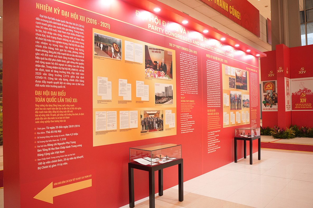 Không gian trưng bày Đại hội Đảng và những bước ngoặt lịch sử