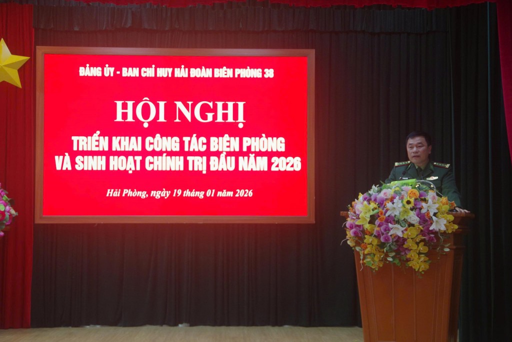 Hải đoàn Biên phòng 38 triển khai công tác biên phòng và sinh hoạt chính trị năm 2026