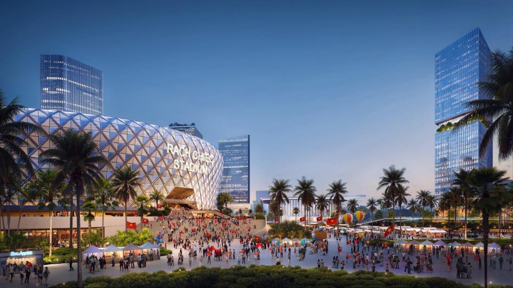 Sân vận động trung tâm hứa hẹn sẽ không chỉ là nhà thi đấu chuẩn Olympic, mà còn là nơi hội tụ của những đại nhạc hội của các nghệ sĩ hàng đầu thế giới