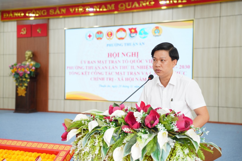 3.	Thông tin về tình hình kinh tế - xã hội phường Thuận An năm 2025 và nhiệm vụ, giải pháp trọng tâm năm 2026;