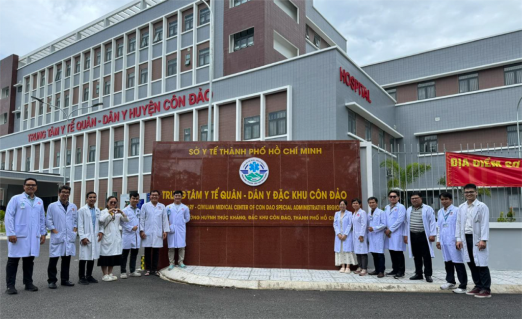 Các bác sĩ chuyên khoa của các bệnh viện đa khoa, chuyên khoa thành phố sẵn sàng luân phiên đến Côn Đảo công tác (ảnh: SYT TP Hồ Chí Minh)