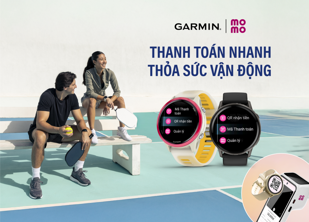 Garmin tích hợp MoMo, mang đến trải nghiệm thanh toán một chạm tiện lợi hơn ngay trên cổ tay