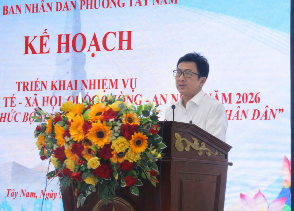 ông Huỳnh Quốc Việt - Phó Chủ tịch UBND phường Tây Nam ông Huỳnh Quốc Việt - Phó Chủ tịch UBND phường Tây Nam