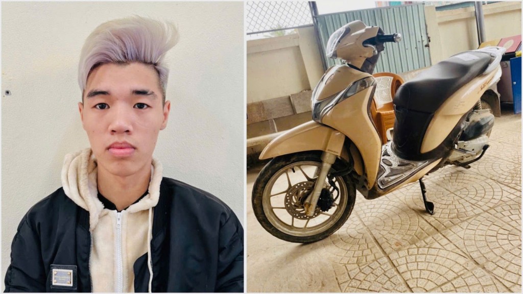 Đối tượng Lương Tiến Đạt và tang vật 