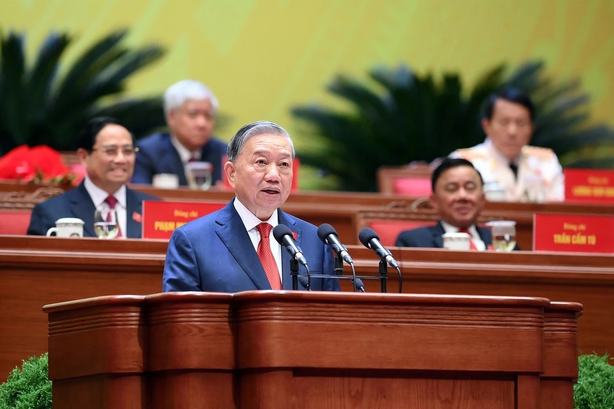 Tổng Bí thư Tô Lâm phát biểu bế mạc Đại hội. Tổng Bí thư Tô Lâm phát biểu bế mạc Đại hội.