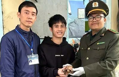 Thả cá thể rùa sa nhân quý hiếm về môi trường tự nhiên