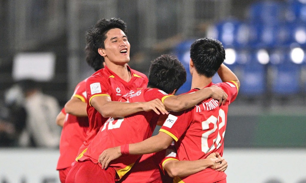 Niềm vui của các cầu thủ U23 Việt Nam Niềm vui của các cầu thủ U23 Việt Nam