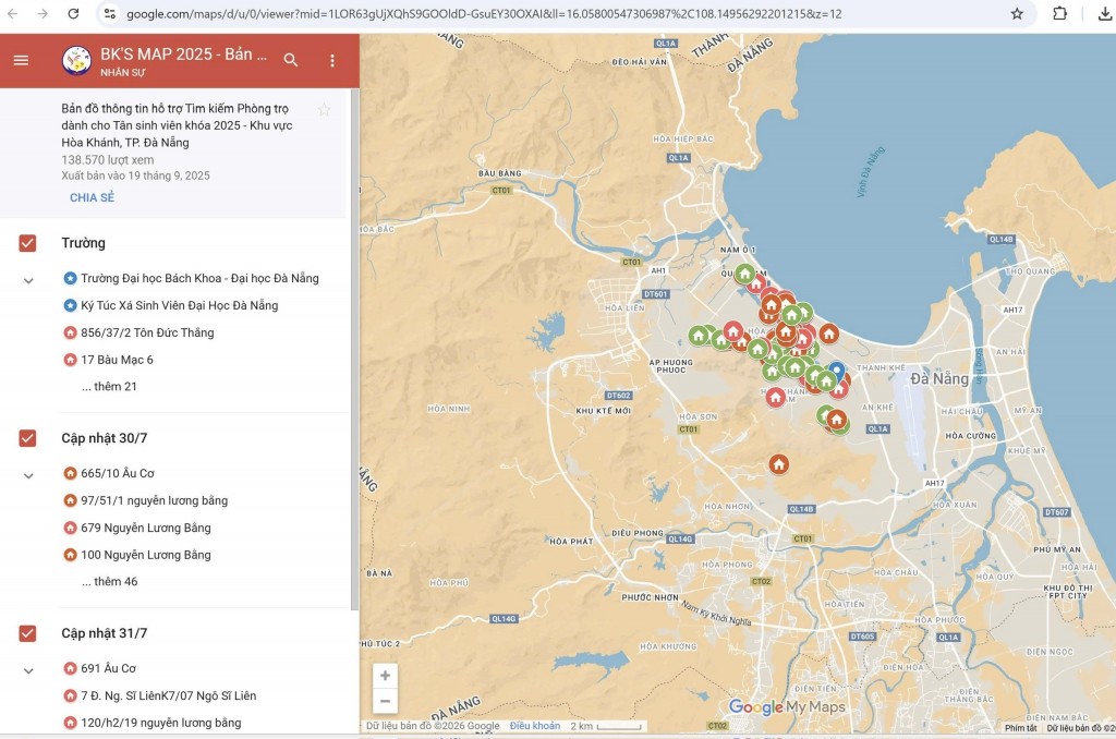 Ứng dụng “Bk’s Map”, bản đồ số thông tin phòng trọ dành riêng cho sinh viên trường Bách khoa Ứng dụng “Bk’s Map”, bản đồ số thông tin phòng trọ dành riêng cho sinh viên trường Bách khoa
