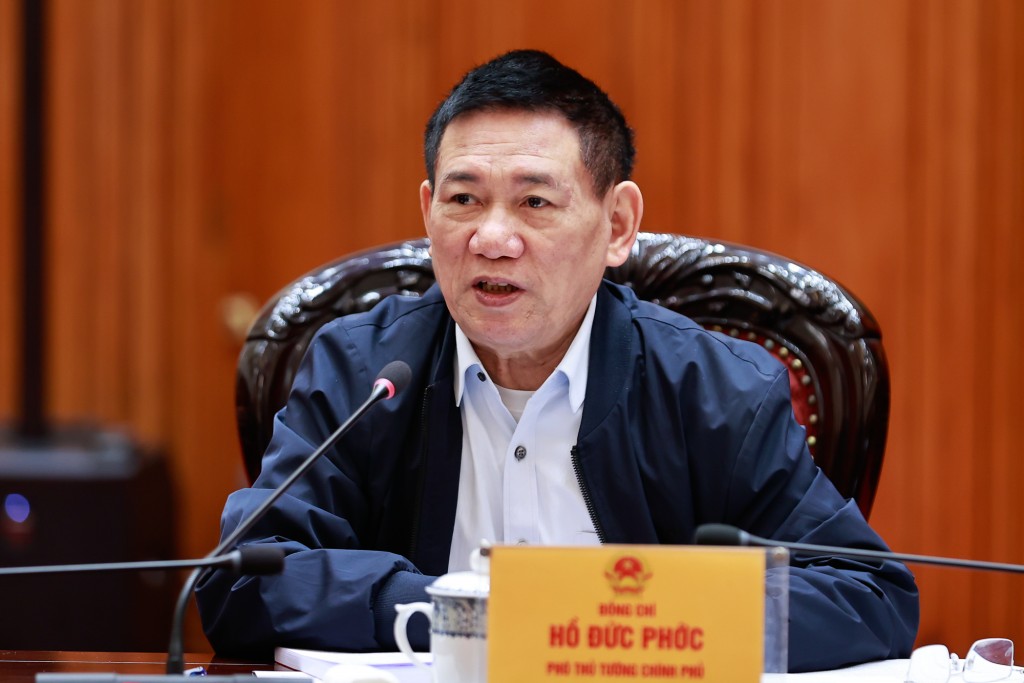 Phó Thủ tướng Hồ Đức Phớc phát biểu tại phiên họp - Ảnh: VGP/Nhật Bắc Phó Thủ tướng Hồ Đức Phớc phát biểu tại phiên họp - Ảnh: VGP/Nhật Bắc