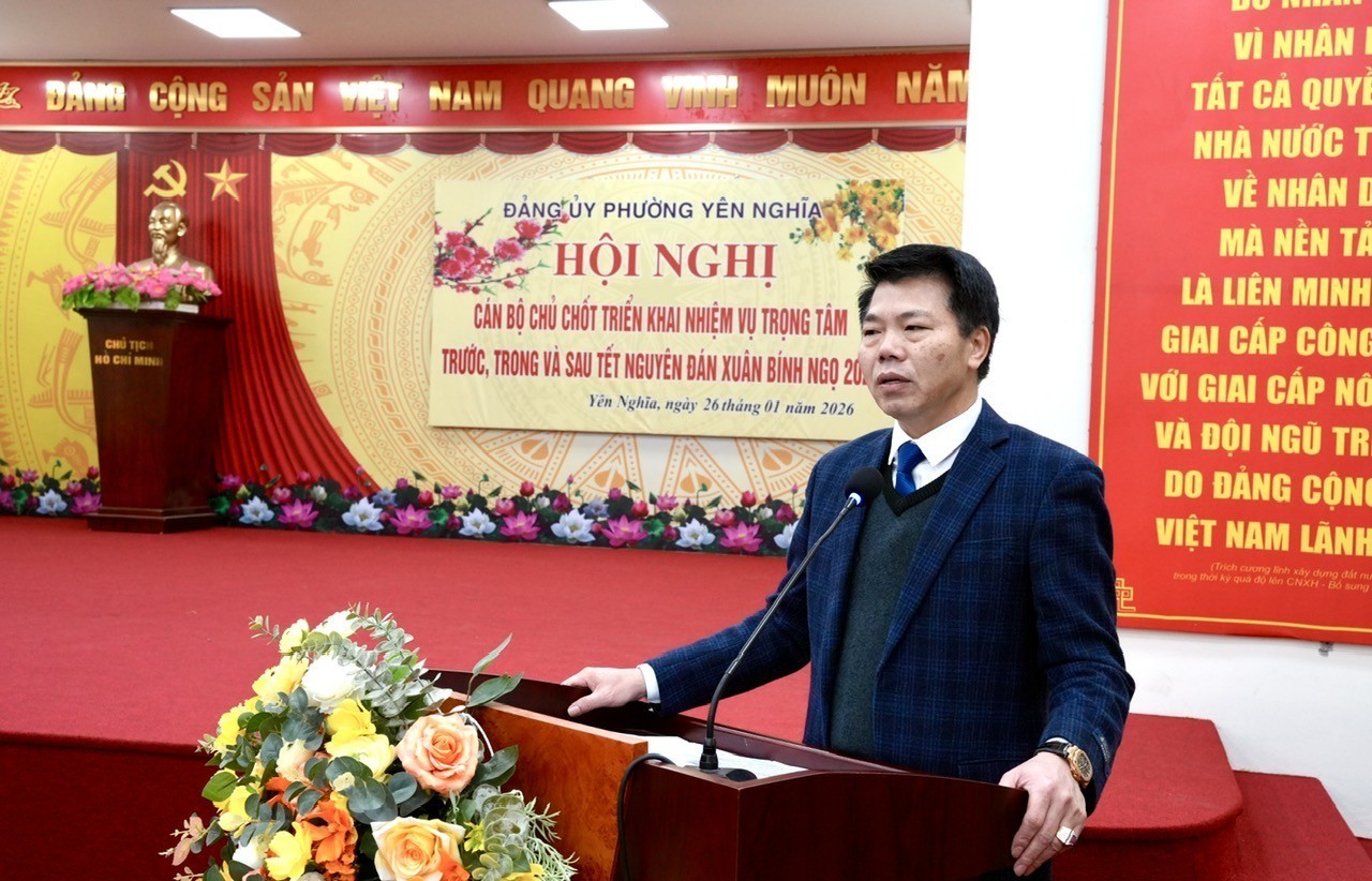 Phường Yên Nghĩa triển khai nhiệm vụ trọng tâm dịp Tết Nguyên đán 2026