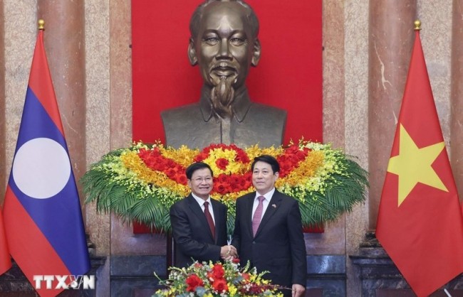 Chủ tịch nước Lương Cường: Quan hệ Việt Nam-Lào tiếp tục phát triển toàn diện