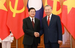Tổng Bí thư Tô Lâm hội đàm với Tổng Bí thư, Chủ tịch nước Lào Thongloun Sisoulith