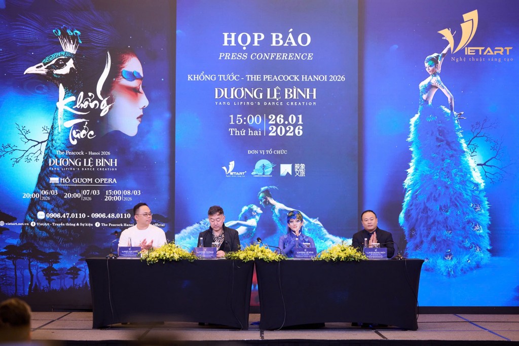 Nghệ sĩ Dương Lệ Bình chia sẻ tại buổi họp báo