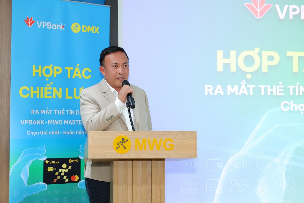 VPBank và DMX ra mắt thẻ tín dụng đầu tiên trong lĩnh vực bán lẻ điện tử tiêu dùng VPBank MWG Mastercard