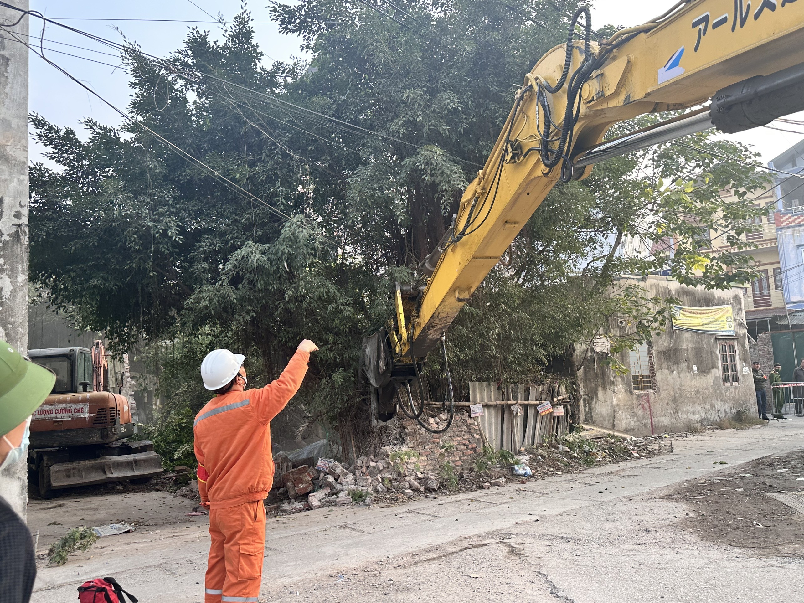 Xã Đại Thanh cưỡng chế thu hồi đất thực hiện dự án trọng điểm