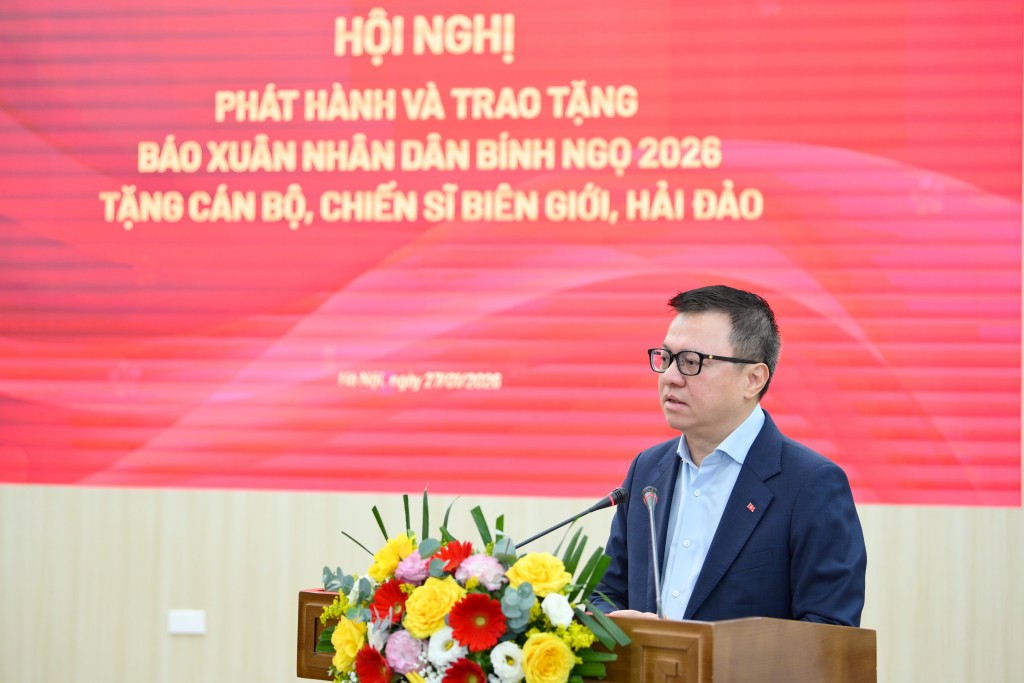 Đồng chí Lê Quốc Minh - Ủy viên Trung ương Đảng, Tổng Biên tập Báo Nhân Dân, Phó Trưởng ban Tuyên giáo và Dân vận Trung ương, Chủ tịch Hội Nhà báo Việt Nam phát biểu tại hội nghị Đồng chí Lê Quốc Minh - Ủy viên Trung ương Đảng, Tổng Biên tập Báo Nhân Dân, Phó Trưởng ban Tuyên giáo và Dân vận Trung ương, Chủ tịch Hội Nhà báo Việt Nam phát biểu tại hội nghị