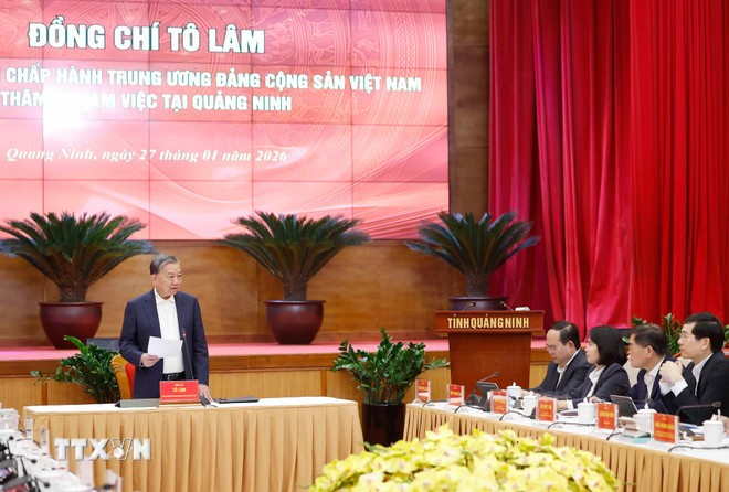 Tổng Bí thư Tô Lâm phát biểu. (Ảnh: Thống Nhất/TTXVN) Tổng Bí thư Tô Lâm phát biểu. (Ảnh: Thống Nhất/TTXVN)