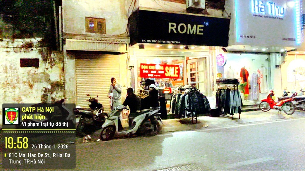 Camera AI góp phần giải quyết “điểm nghẽn” vi phạm trật tự đô thị