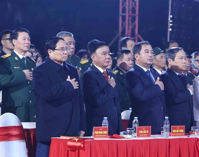 Lãnh đạo Đảng và Nhà nước dự chương trình tại điểm cầu Hà Nội