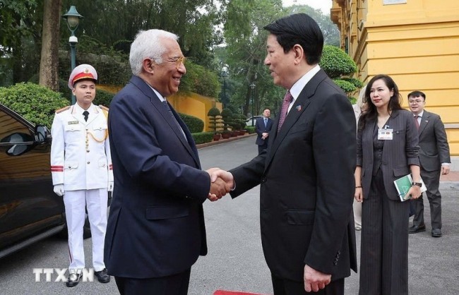 Chủ tịch nước Lương Cường chủ trì lễ đón chính thức Chủ tịch Hội đồng châu Âu