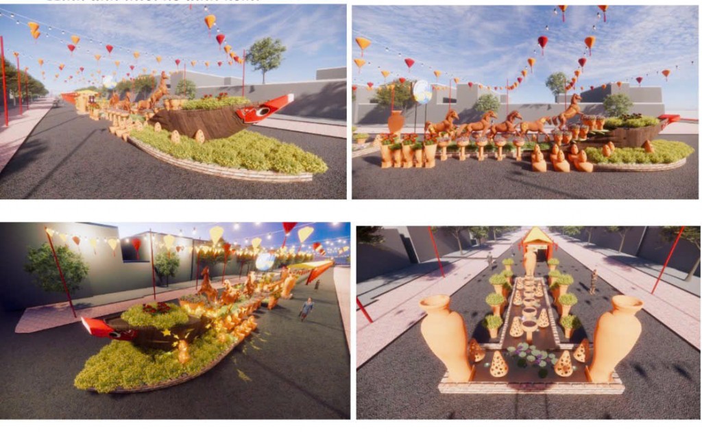 Tái hiện không gian Tết sông nước với chợ hoa Xuân “Trên bến dưới thuyền”