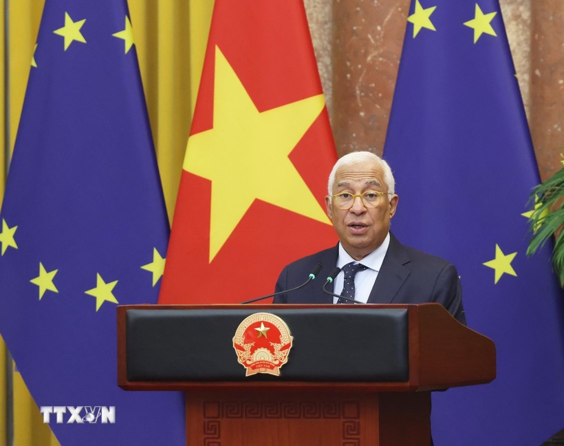 Chủ tịch Hội đồng châu Âu António Costa. (Ảnh: Lâm Khánh/TTXVN)
