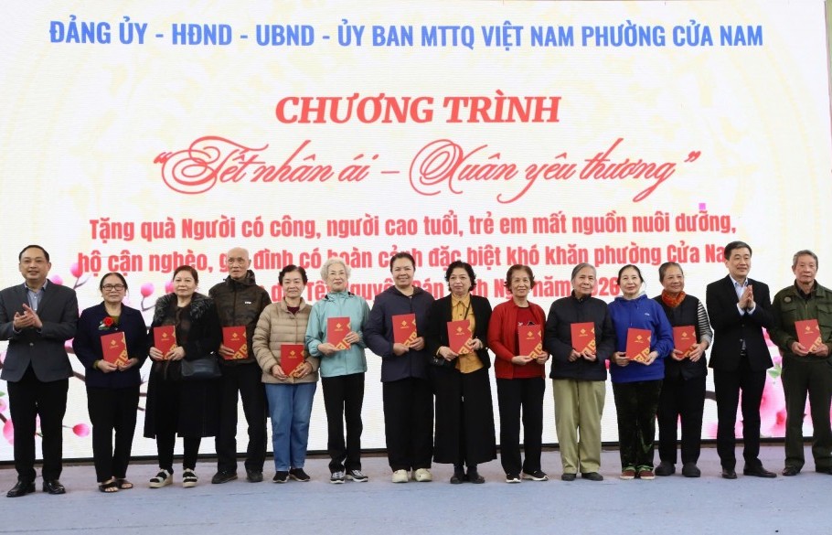 Ấm áp “Tết nhân ái, Xuân yêu thương” tại phường Cửa Nam