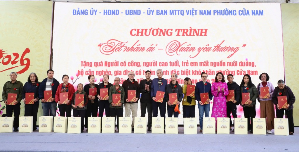 Ấm áp “Tết nhân ái, Xuân yêu thương” tại phường Cửa Nam Ấm áp “Tết nhân ái, Xuân yêu thương” tại phường Cửa Nam
