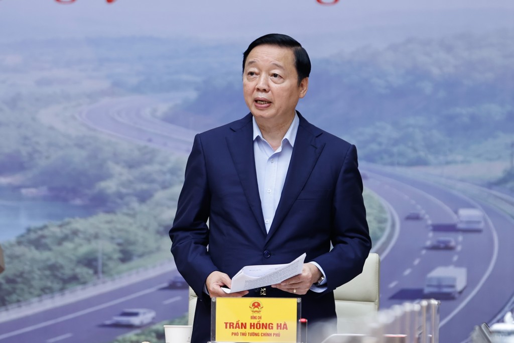 Phó Thủ tướng Chính phủ Trần Hồng Hà phát biểu - Ảnh: VGP/Nhật Bắc Phó Thủ tướng Chính phủ Trần Hồng Hà phát biểu - Ảnh: VGP/Nhật Bắc