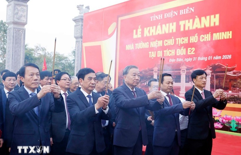 Lễ khánh thành Nhà tưởng niệm Chủ tịch Hồ Chí Minh tại Di tích Đồi E2