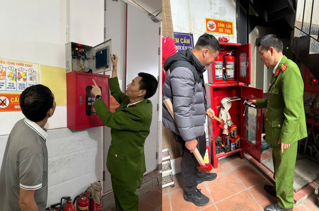 Cảnh sát PCCC và CNCH hướng dẫn cơ sở thường xuyên kiểm tra bảo đảm an toàn hệ thống điện, bảo quản và sử dụng phương tiện PCCC và CNCH Cảnh sát PCCC và CNCH hướng dẫn cơ sở thường xuyên kiểm tra bảo đảm an toàn hệ thống điện, bảo quản và sử dụng phương tiện PCCC và CNCH