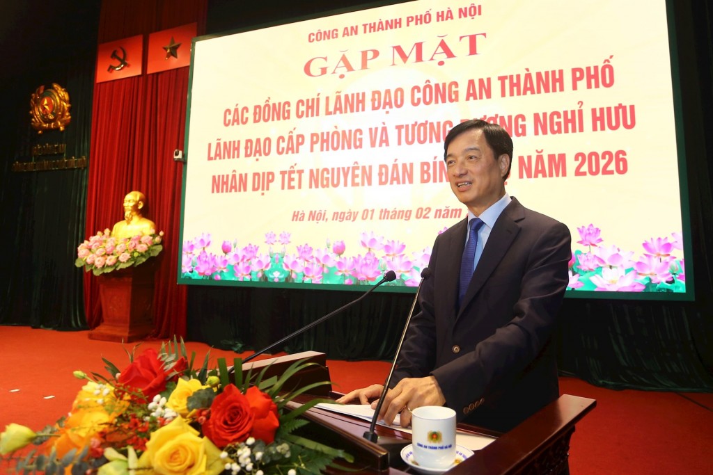 Bí thư Thành ủy Hà Nội Nguyễn Duy Ngọc phát biểu tại buổi gặp mặt. Ảnh: Lam Thanh Bí thư Thành ủy Hà Nội Nguyễn Duy Ngọc phát biểu tại buổi gặp mặt. Ảnh: Lam Thanh