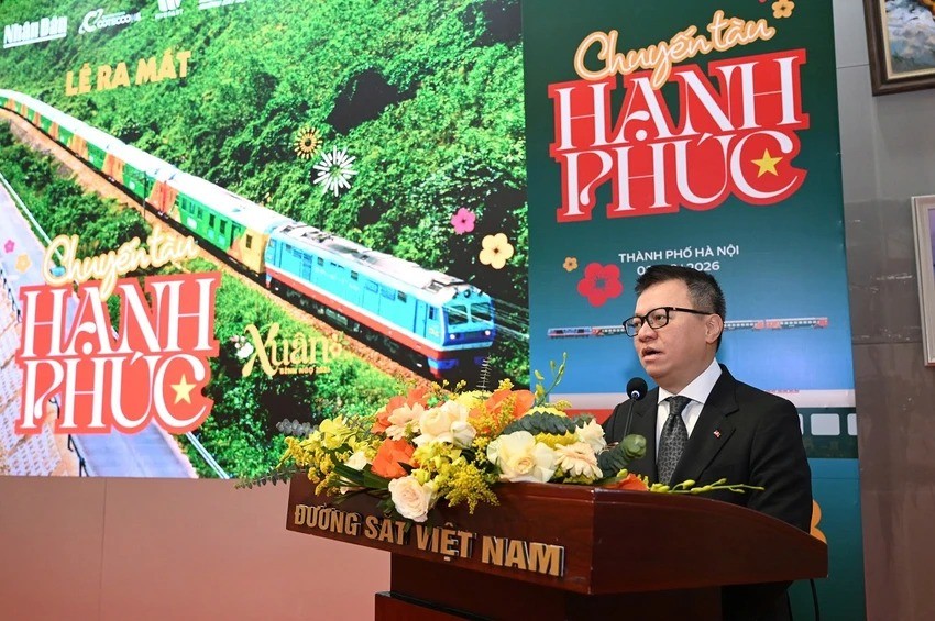 Đồng chí Lê Quốc Minh - Uỷ viên Trung ương Đảng, Tổng biên tập Báo Nhân Dân, Phó Trưởng ban Tuyên giáo và Dân vận Trung ương, Chủ tịch Hội Nhà báo Việt Nam phát biểu tại lễ ra mắt Đồng chí Lê Quốc Minh - Uỷ viên Trung ương Đảng, Tổng biên tập Báo Nhân Dân, Phó Trưởng ban Tuyên giáo và Dân vận Trung ương, Chủ tịch Hội Nhà báo Việt Nam phát biểu tại lễ ra mắt