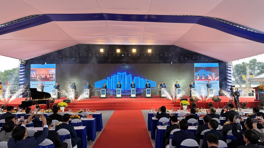 Tổng Bí thư Tô Lâm dự lễ khởi công dự án Khu đô thị đa mục tiêu tại Hà Nội