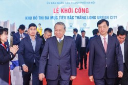 Tổng Bí thư Tô Lâm dự lễ khởi công dự án Khu đô thị đa mục tiêu tại Hà Nội