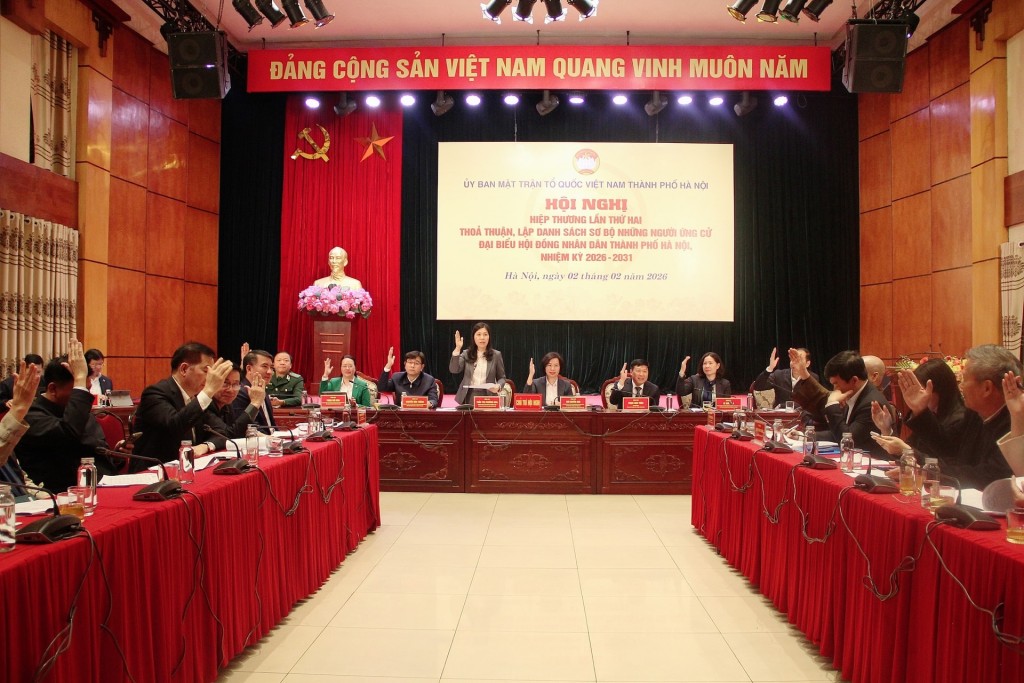 Thông qua danh sách sơ bộ người ứng cử đại biểu Quốc hội và đại biểu HĐND TP Hà Nội