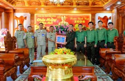 Công an tỉnh Mondulkiri, Vương quốc Campuchia chúc Tết Công an Lâm Đồng