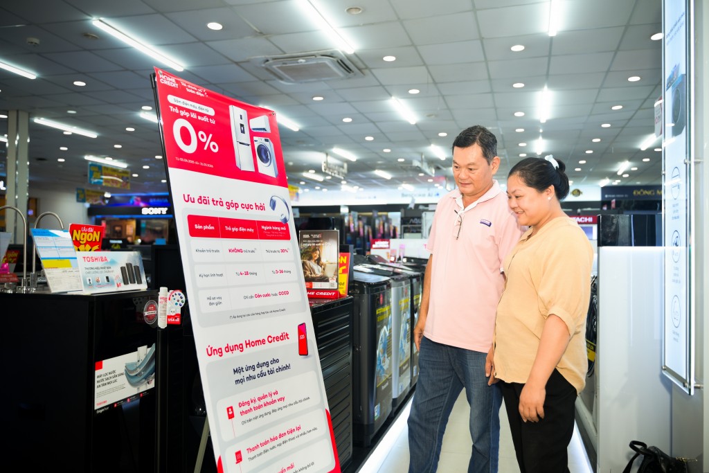 Ưu đãi lãi suất tới 0% từ Home Credit cho người dân yên tâm sắm Tết