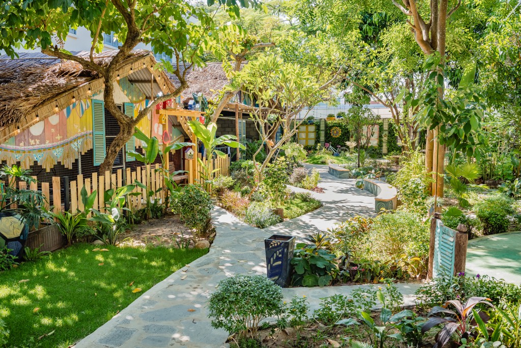 Không gian học tập thân thiện với thiên nhiên.