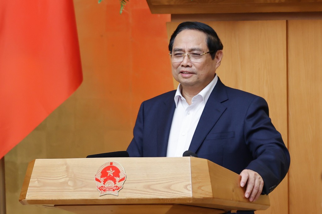 Thủ tướng Phạm Minh Chính phát biểu khai mạc phiên họp Chính phủ thường kỳ tháng 1/2026 - Ảnh: VGP/Nhật Bắc