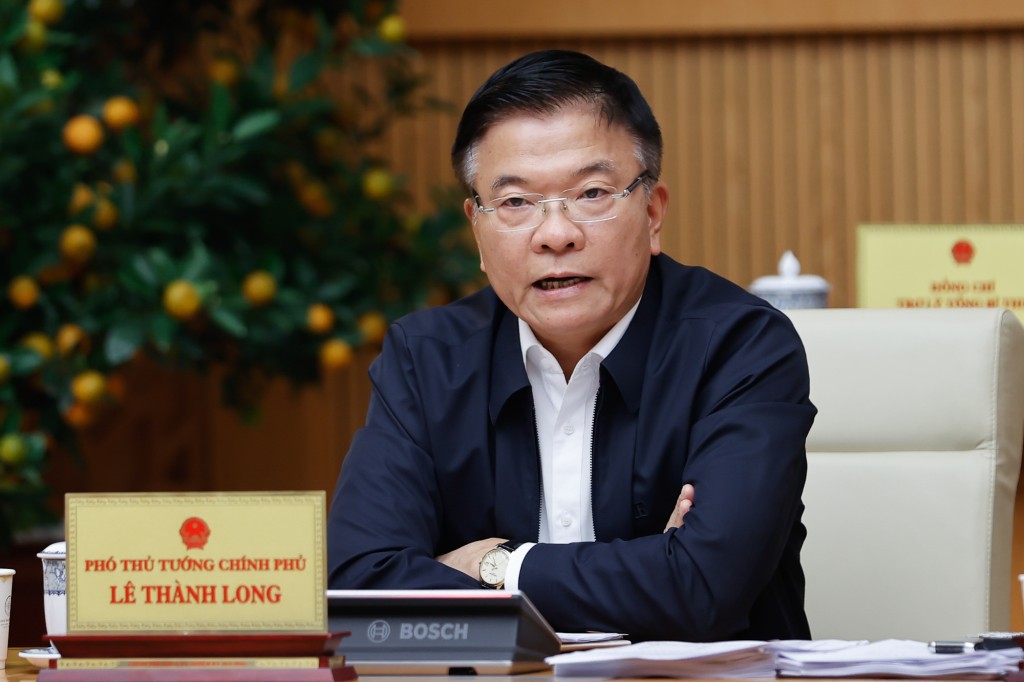 Phó Thủ tướng Lê Thành Long phát biểu - Ảnh: VGP/Nhật Bắc