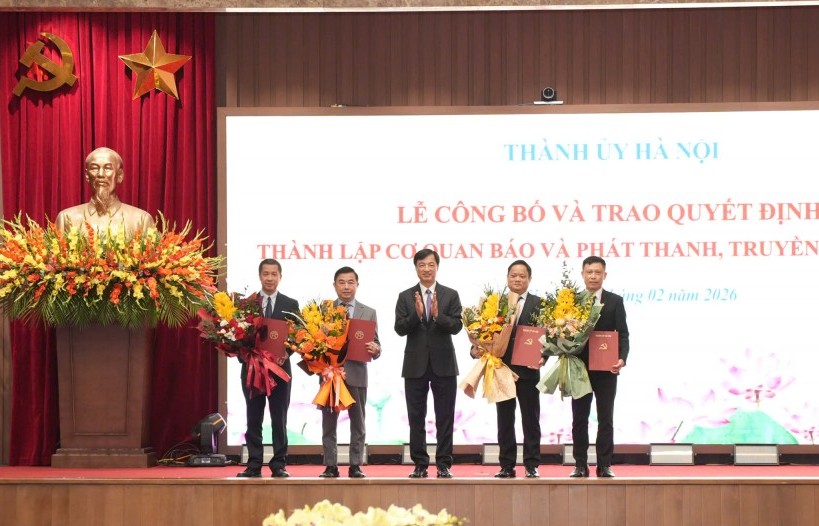 Công bố quyết định thành lập Cơ quan Báo và Phát thanh, Truyền hình Hà Nội
